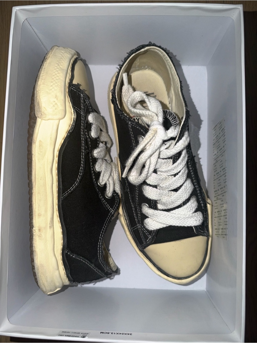 Maison Mihara Yasuhiro MMY Sneakers Men Size 11 with repaired damage
